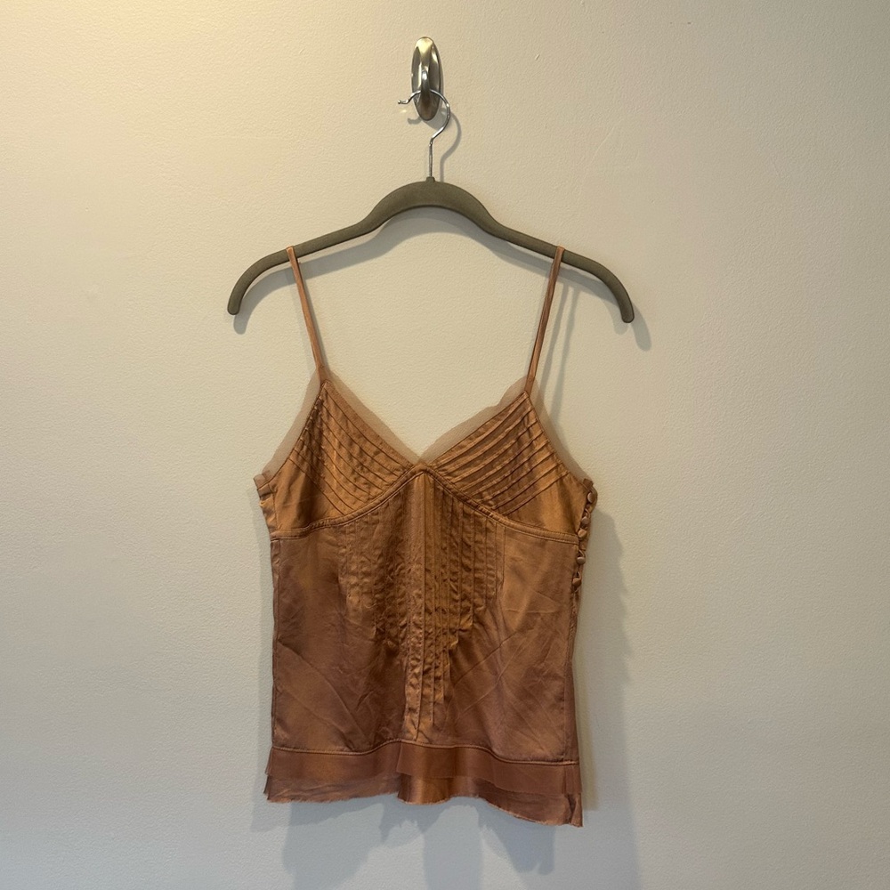 Vintage Abercrombie & Fitch Brown Silk Camisole - S